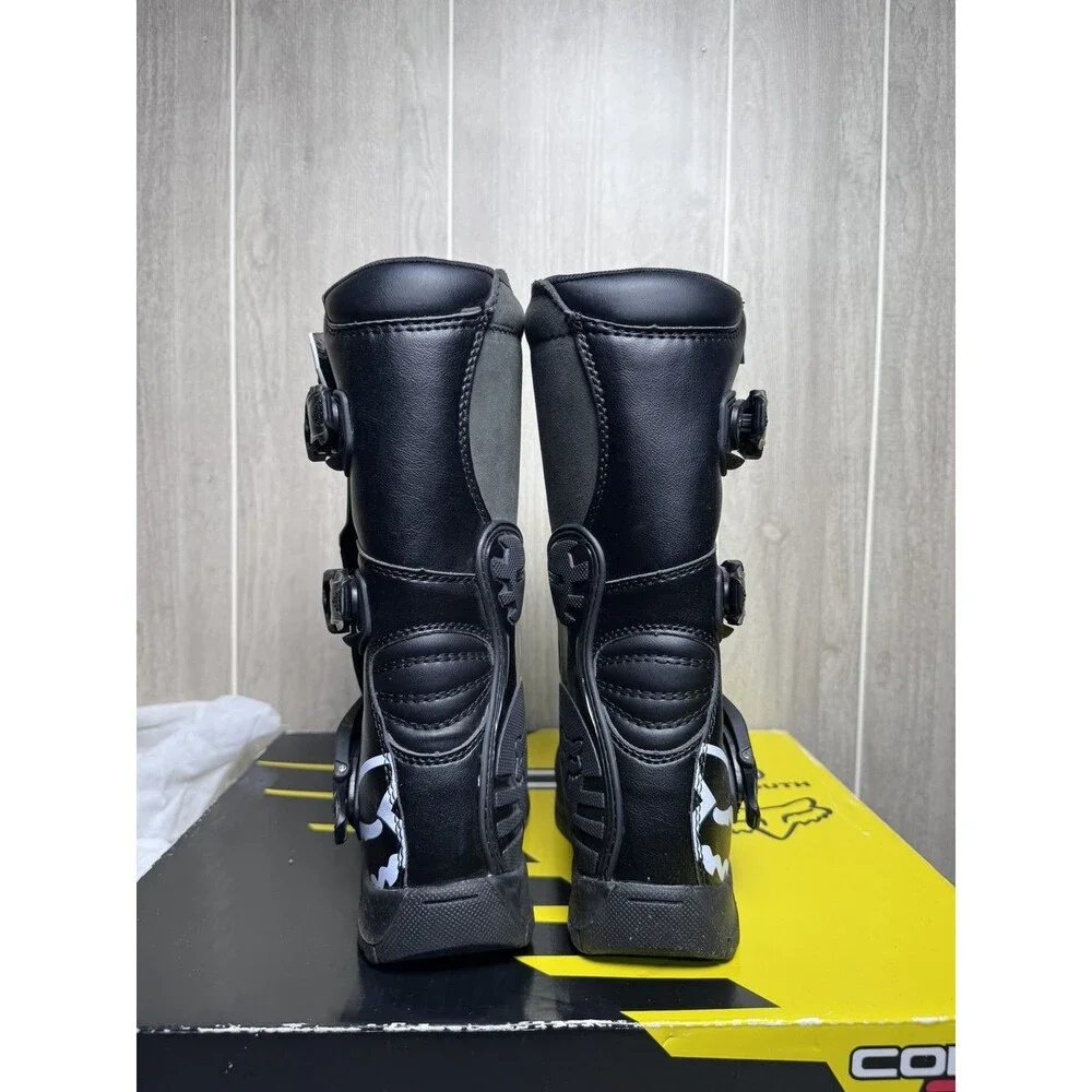 Fox Racing Comp 3 Youth MX ATV Go-Kart Boots Black Size Y4 EU 36